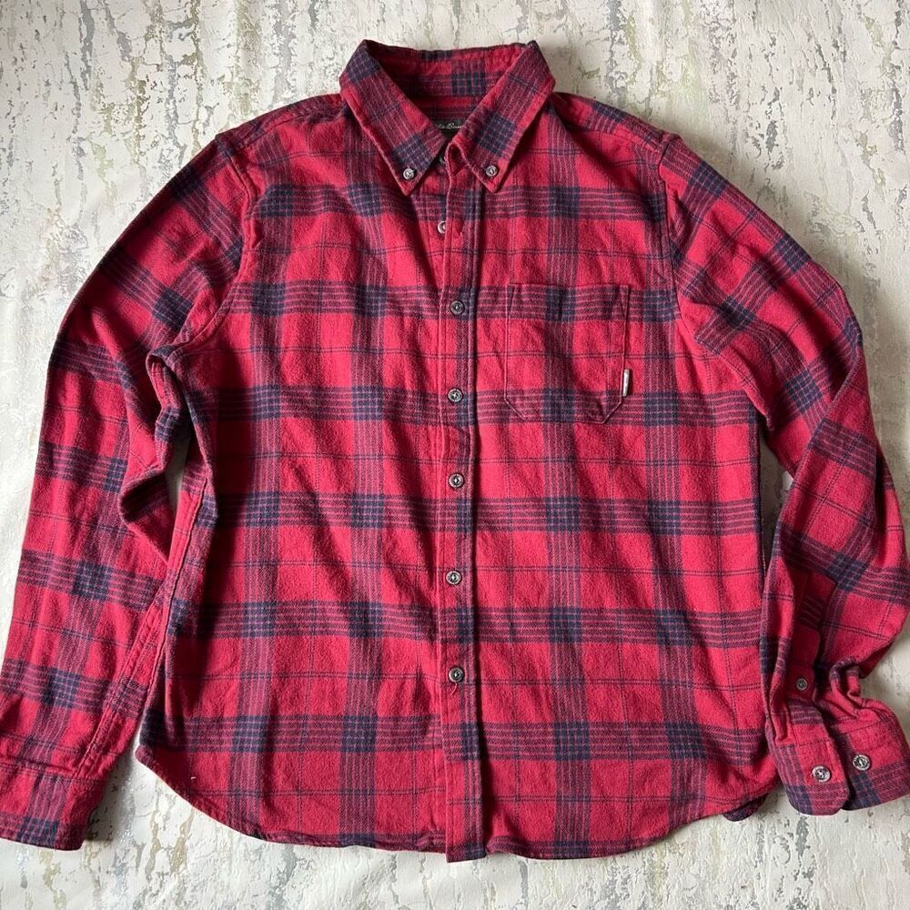 Eddie Bauer plaid long sleeve flannel